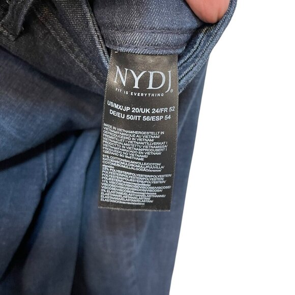 NYDJ Not Your Daughters Jeans Curves 360 Boost Jean with Pockets Size 20 Blue - Picture 3 of 7